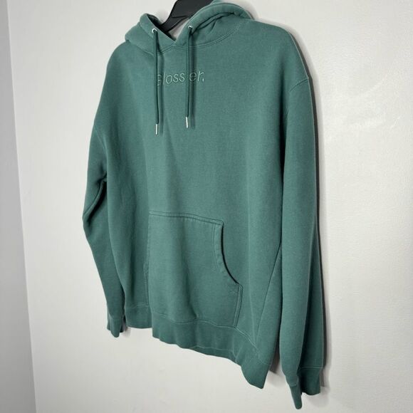 Glossier green/blue hoodie size medium - Picture 3 of 7